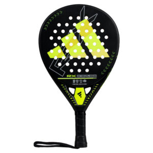 Front view of the Adidas RX Series Lime 3.4 padel racket